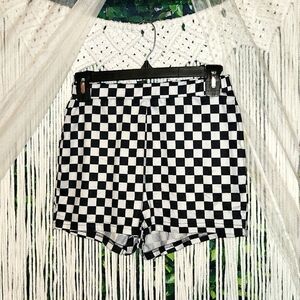 SheIn Checkered Shorts